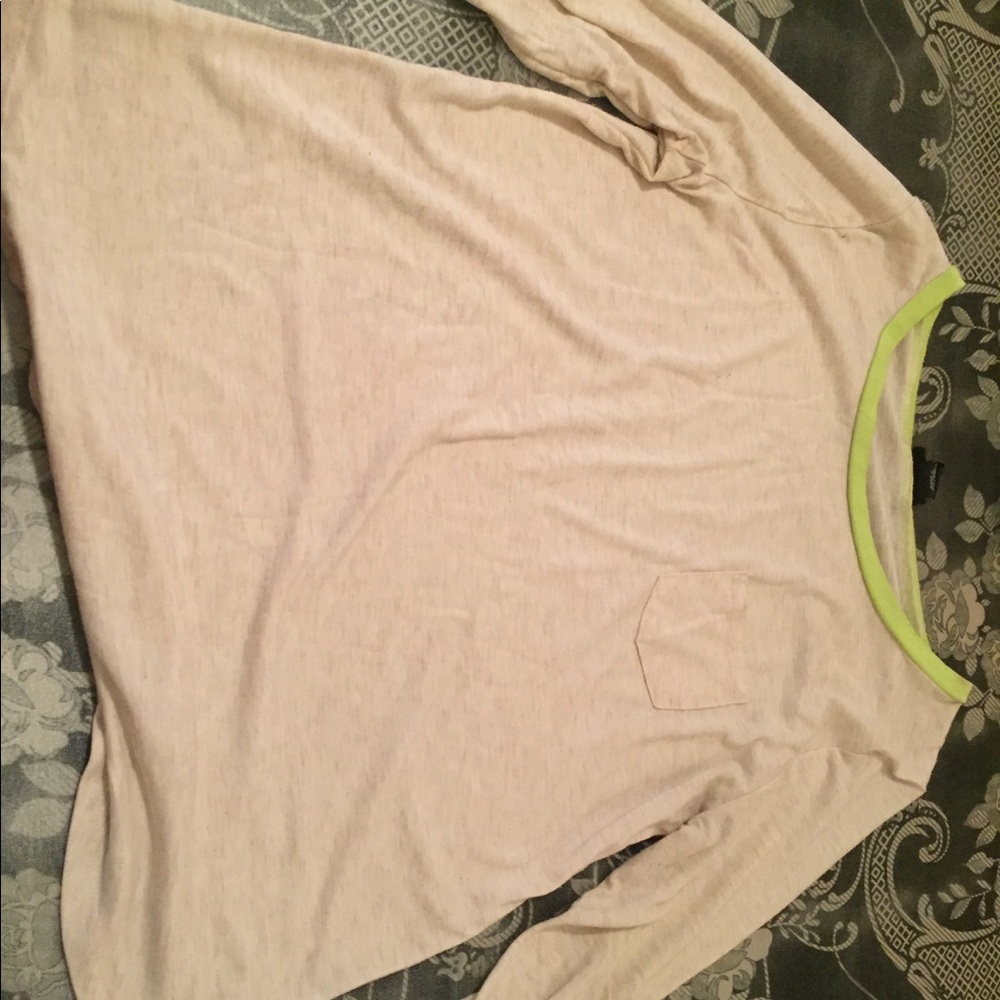 Half sleeve Neon and White shirt